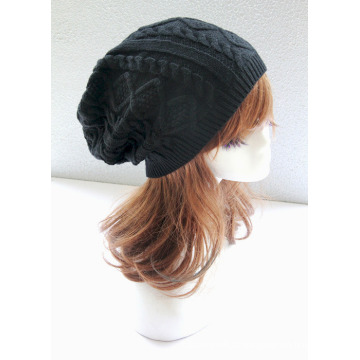 Mulheres inverno meninas ′ torção quente gorro gorros moda chapéu (hw101)